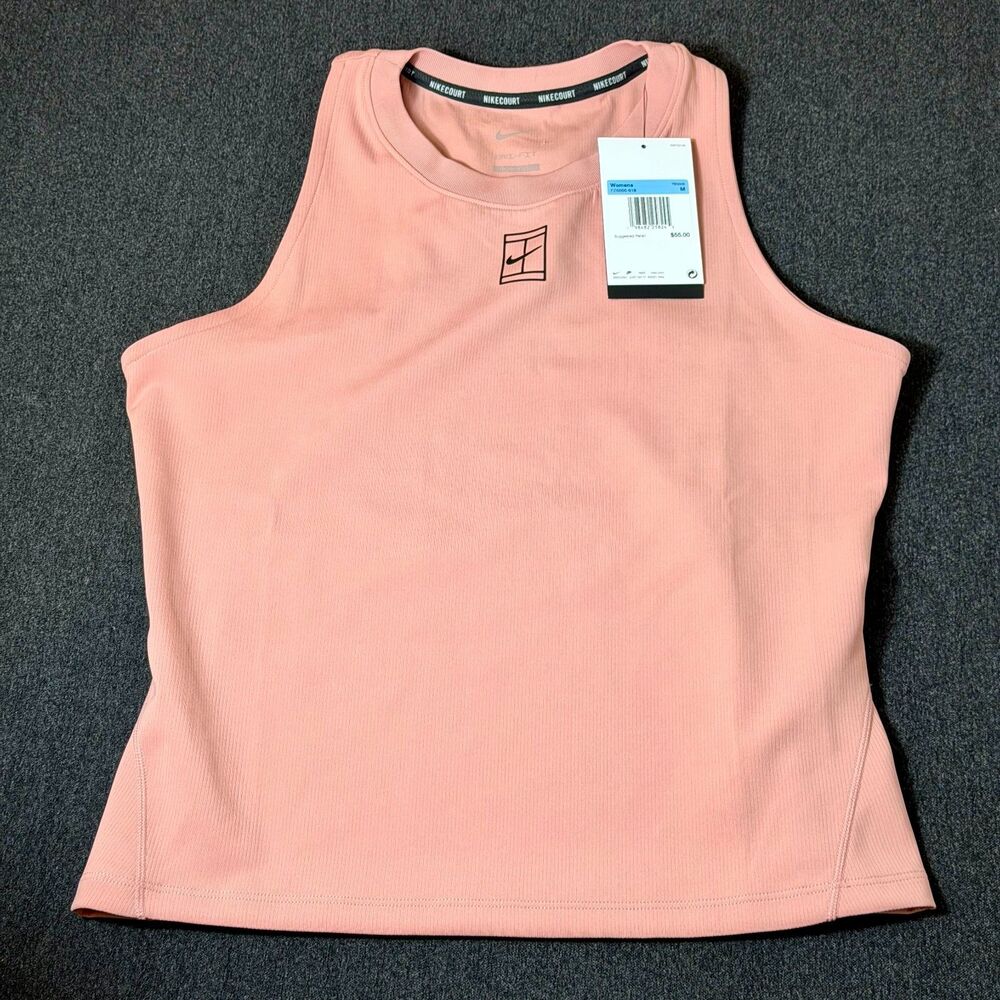 Nike Court Advantage Dri-FIT Tennis Tank Top Pink Wmn Size Medium FZ6666-618